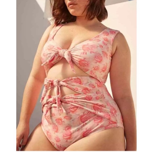 NWOT ALPINE Butterfly Goddess One Piece Swimsuit Sz 1X - Picture 1 of 13